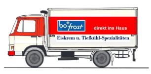 Loewe 4077 - H0 - Iveco Zeta 90M5 Bo-Frost